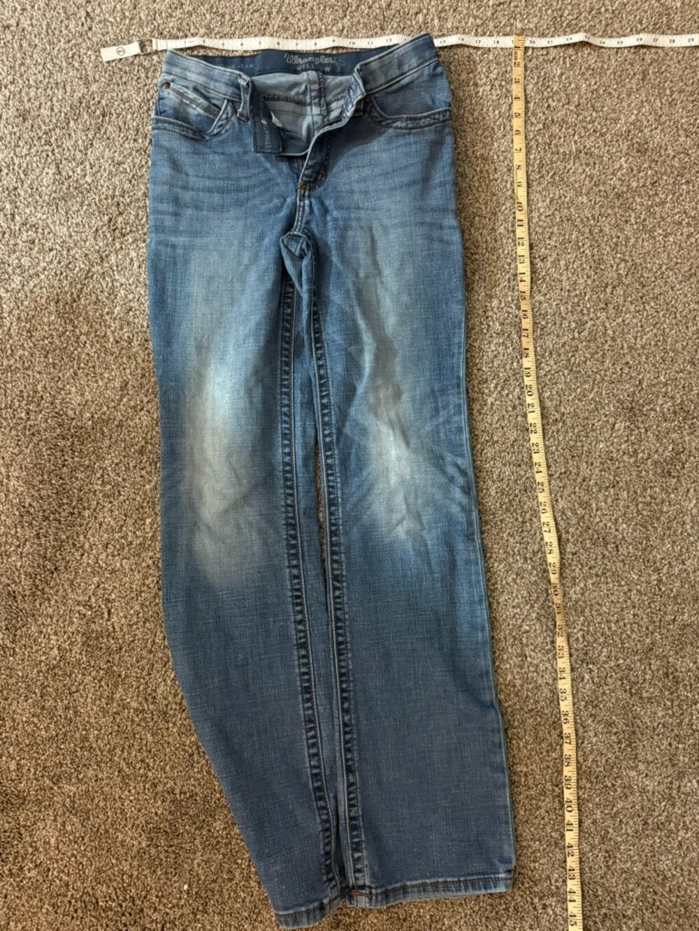 Wrangler Ultimate Riding Jean Willow Medium Wash Women's Size 12-14
